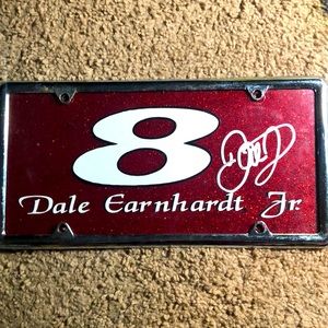 NASCAR Dale Earnhardt Junior autographed car tag